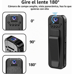 Cámara corporal HD 1080P Grabadora de video portátil