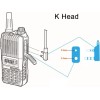 Caja de 10, auriculares Retevis Walkie Talkies con micrófono de 2 pines de tubo acústico compatible con Baofeng UV-5R Retevis