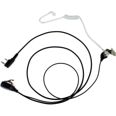 Caja de 10, auriculares Retevis Walkie Talkies con micrófono de 2 pines de tubo acústico compatible con Baofeng UV-5R Retevis