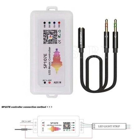 Controlador LED de música WIFI Bluetooth