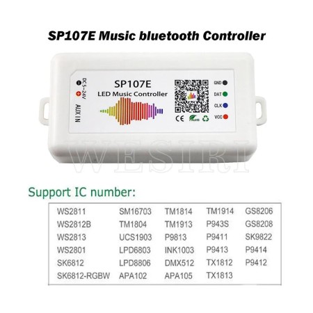 Controlador LED de música WIFI Bluetooth