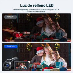 Videocámara de video 4K Cámara