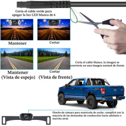 Cámara de respaldo HD 1080P Plug & Play: rápida visión clara y suave