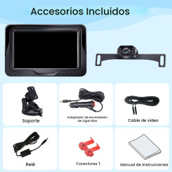 Cámara de respaldo HD 1080P Plug & Play: rápida visión clara y suave