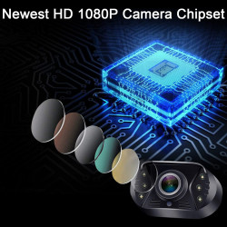 Cámara de respaldo HD 1080P Plug & Play: rápida visión clara y suave