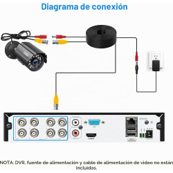 ZOSI - Cámara de seguridad híbrida