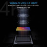 MOKOSE Cámara web USB 4K