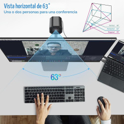 MOKOSE Cámara web USB 4K