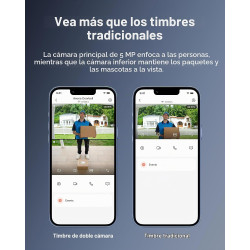 CÁMARA DE TIMBRE DE VIDEO DE DOBLE CÁMARA 3K INALÁMBRICA - Anona