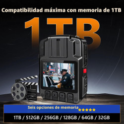 CAMMHD V8-256GB Cámara Corporal 4K