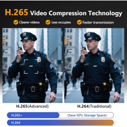 CAMMHD V8-256GB Cámara Corporal 4K