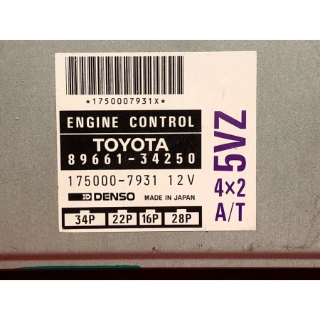 Wiring Harness Plug Connector 95 Toyota T100 ECM ECU Module PCM 89661-34250