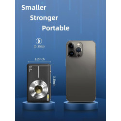 Cámara digital 1080P con tarjeta 32G 16X Zoom Flash portátil para niños