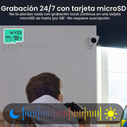 CÁMARA INTELIGENTE DE SEGURIDAD PARA EL HOGAR CON VISIÓN NOCTURNA A COLOR - WYZE Cam OG