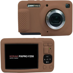 Funda para cámara digital Kodak PIXPRO FZ55, color marrón
