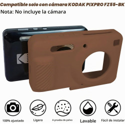 Funda para cámara digital Kodak PIXPRO FZ55, color marrón