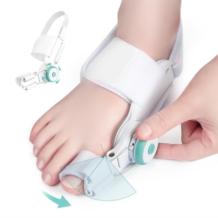 TENICORE Corrector de juanetes para mujeres y hombres, puntera grande, férula de juanetes ajustable para alivio de juanetes,