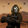 Máscara protectora de gas Airsoft