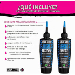 Muc-Off Lubricante para cadena de bicicleta Paquete de 2