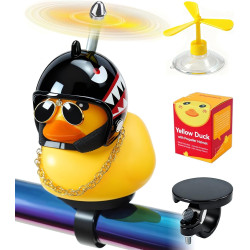 Decoraciones de bicicleta de pato de goma | Decoracion de pato para manubrio de bicicletas