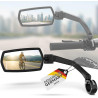 WITTKOP Espejo de bicicleta | Espejo retrovisor para bicicletas