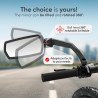 WITTKOP Espejo de bicicleta | Espejo retrovisor para bicicletas