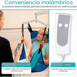 Vive Elevador eléctrico de pacientes para el hogar - Dispositivo de asistencia de transferencia - Ayuda de transporte médico