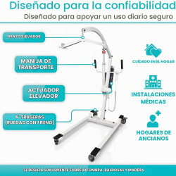 Vive Elevador eléctrico de pacientes para el hogar - Dispositivo de asistencia de transferencia - Ayuda de transporte médico