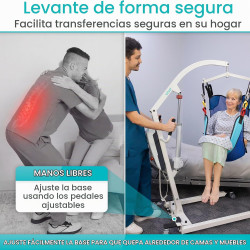 Vive Elevador eléctrico de pacientes para el hogar - Dispositivo de asistencia de transferencia - Ayuda de transporte médico