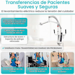 Vive Elevador eléctrico de pacientes para el hogar - Dispositivo de asistencia de transferencia - Ayuda de transporte médico