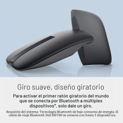 Dell MS700 - Mouse de viaje | Mouse con diseño giratorio