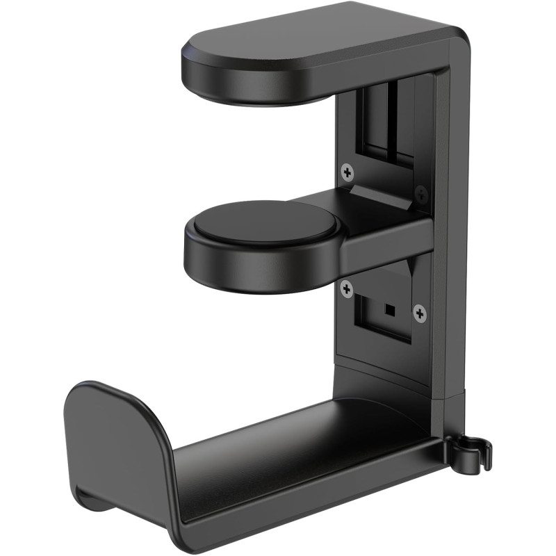 EURPMASK - Soporte giratorio para auriculares | Soporte de auriculares con clip ara escritorio y giratorio