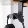 EURPMASK - Soporte giratorio para auriculares | Soporte de auriculares con clip ara escritorio y giratorio