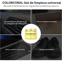 ColorCoral Gel de limpieza para teclados | Gel de limpieza multiusos facil de usar
