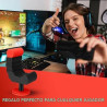 VELENTI Soporte para teléfono | Soporte de telefono para escritorio con forma de silla gamer