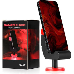 VELENTI Soporte para teléfono | Soporte de telefono para escritorio con forma de silla gamer