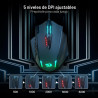 Redragon - Mouse | 12 botones laterales, ergonómico, óptico, con cable