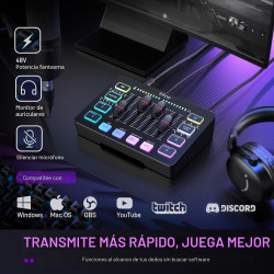 FIFINE Mezclador de audio