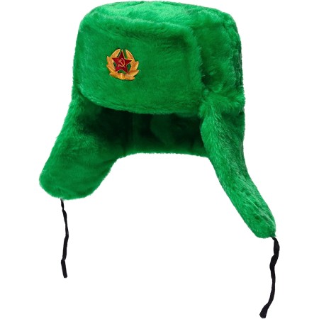 BELEON Sombrero de piel rusa Ushanka - Sombrero de trampero del ejército soviético - Sombrero de invierno