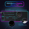 Alfombrilla de mouse RGB con carga inalambrica | Alfombrilla de mouse RGB con carga inalambrica