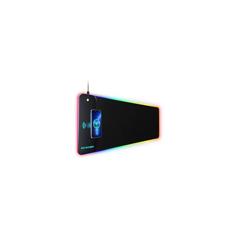 Alfombrilla de mouse RGB con carga inalambrica | Alfombrilla de mouse RGB con carga inalambrica