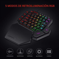 Redragon K585 DITI - Teclado mecánico |42 teclas tipo C teclado profesional para juegos
