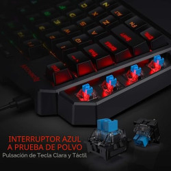 Redragon K585 DITI - Teclado mecánico |42 teclas tipo C teclado profesional para juegos