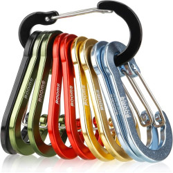 Booms Fishing CC5 - Clips de mosquetón multiusos | Mosquetones multiuso para actividades al aire libre