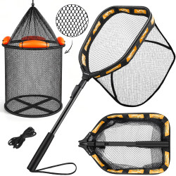 Cesta de pesca flotante plegable | Cestas flotantes para pesca ligeras y plegables