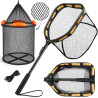 Cesta de pesca flotante plegable | Cestas flotantes para pesca ligeras y plegables