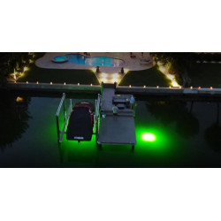 Paquete de luz para atraer peces | Luces verdes de muelle para atraer peces