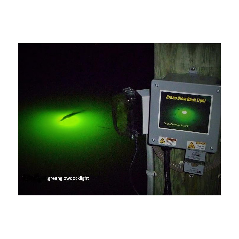 Paquete de luz para atraer peces | Luces verdes de muelle para atraer peces