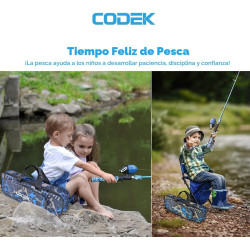 CODEK Juego de caña de pescar para niños | Juego de cañas de pesca ideales para niños