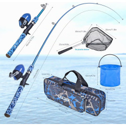 CODEK Juego de caña de pescar para niños | Juego de cañas de pesca ideales para niños